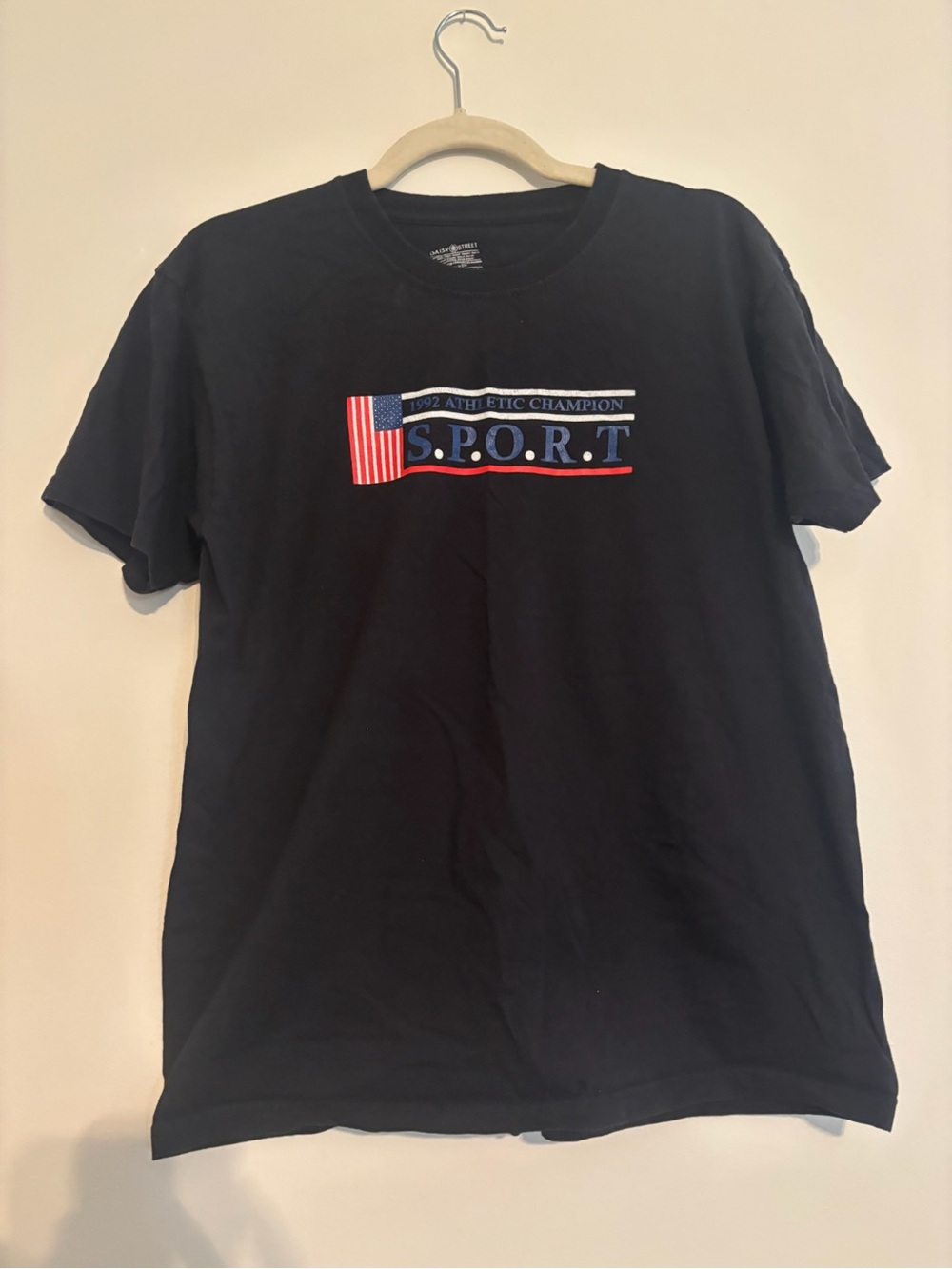 S.P.O.R.T. Black Graphic Men’s T-Shirt